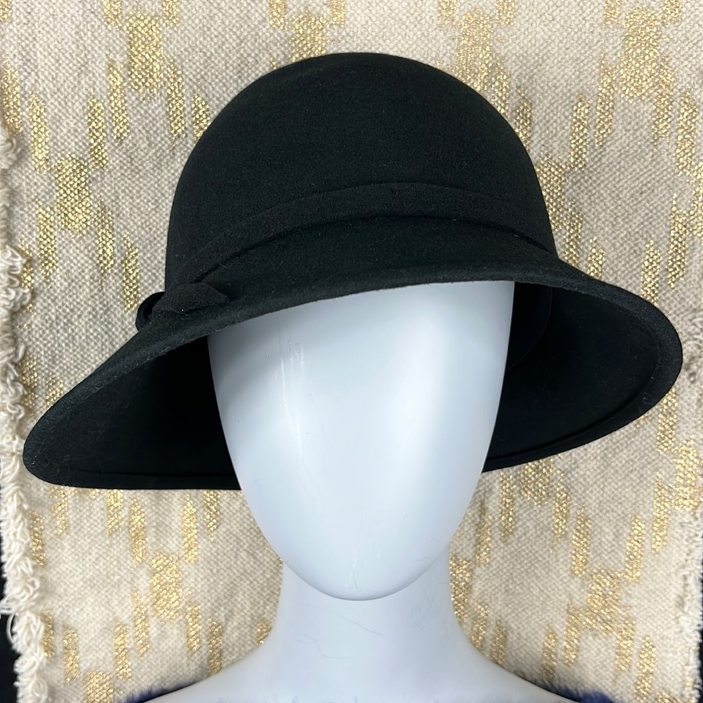 Currency by Helen Welsh Black Wool Hat